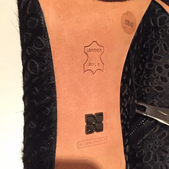 BCBGmaxazria Ven fur ankle boots black 9.5, 10 - Picture 10 of 13